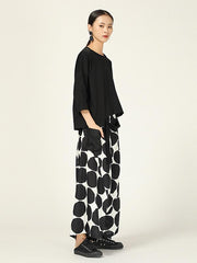 Loose Polka-dot Loose Harem Pants