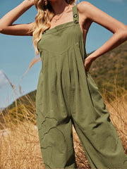 Solid Sleeveless Summer Casual Jumpsuit