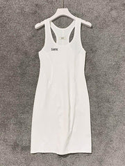 Casual Slim Fit Solid Dress