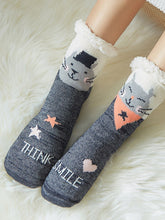 Lovely Christmas Jacquard Warmer Knitted Slipper Sock