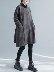 Solid Color Simple Loose Dress