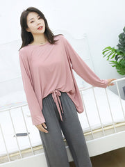 Comfortable Solid Suit Pajamas