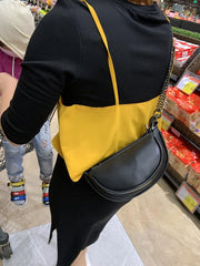 Simple Double Chains Semi-Circle Bag