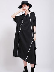 Fashion Elasticity Irregularity Split-Joint Dress