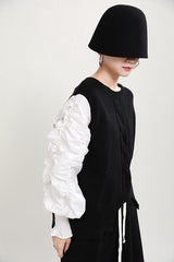 Women Stitching Casual Long-Sleeved Sweater