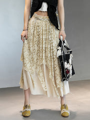 Tie-Dyed Irregular Jacquard Skirts