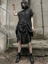 Women Personality Irregular Short Sleeve Dress