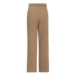 Urban Split High Waisted Solid Pants