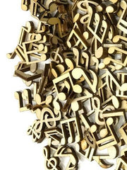 100Pcs DIY Cartoon Musical Wooden Button