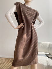 Solid Color Casual Vest Dress