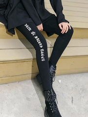 Printed Solid Wrap Elastic Pants