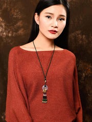 Lucky Agate Pendant Necklaces