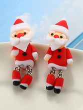Women Personality Three Dimensional Santa Earrings