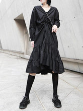 Solid Ruffled Cropped Drawstring Hemline Midi Dress