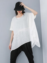 Loose Split-joint Batwing T-shirt
