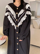 Casual Lace Embellished Hoodie Dress