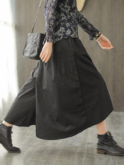 Loose Cropped Wide-leg Pants