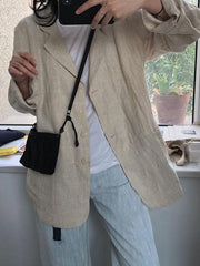 Chic Linen Cotton Casual Cover-up