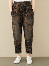 Loose Printed Western Harem Jeans