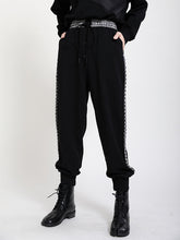 Women Retro High Waist Striped Casual Pants