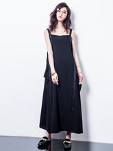 Women Solid Color Sleeveless Simple Loose Dress