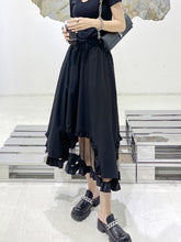 Street Style High-Waisted Solid Hollow Skirt