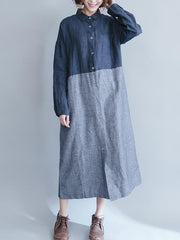 Comfortable Floral Printing Blouse Dress