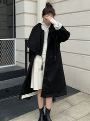 Puff Neck Winter Woolen Coat