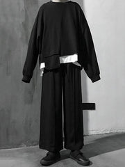 Fashion Solid Wide Leg Pants