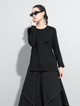 Women Stitching Long Sleeve Slim Bottoming Shirt