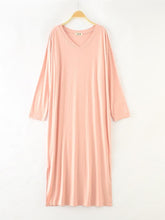 Comfortable Solid Color Loose V-Neck Pajamas