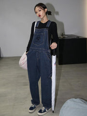 Retro Casual Jean Jumpsuits