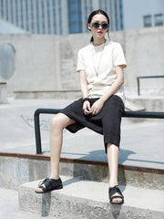 Comfortable Cotton Back Designed T-shirt