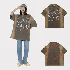 Print Loose Short Sleeve T Shirt