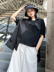 Original Irregularity Split-Joint Blouses&Shirts