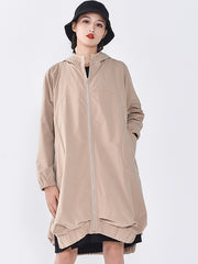 Women Casual Hooded Loose Coat