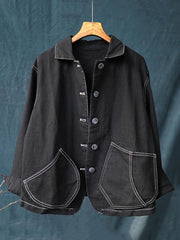 Loose Casual Lapel Short Outwear