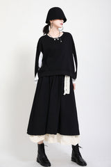 Women Contrast Stitching Regular Sweatshirt