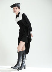 Original Design Irregular Drawstring Midi Dress