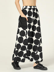 Loose Polka-dot Loose Harem Pants