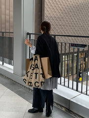 Small Square Letter Printed Thick Chain Bag