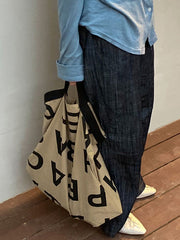 Small Square Letter Printed Thick Chain Bag