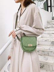 Plain Rhombic Semi-Circular Saddle Bag