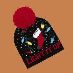 Christmas Jacquard Warmer Knitted Hat