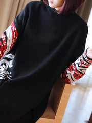 Women Pullover Print Casual Sweater