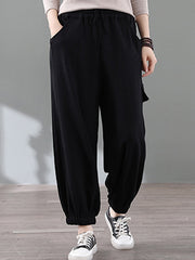 Elastic Waist Loose Loose Harem Pants