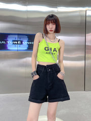 High Waist Loose Wide Leg Shorts