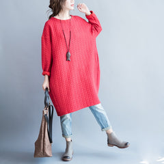 Women Loose Solid Color Casual Dress