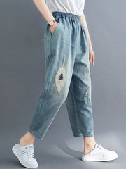 Original Applique Denim Pants