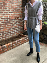 Women Loose Pullover Casual Knitted Vest